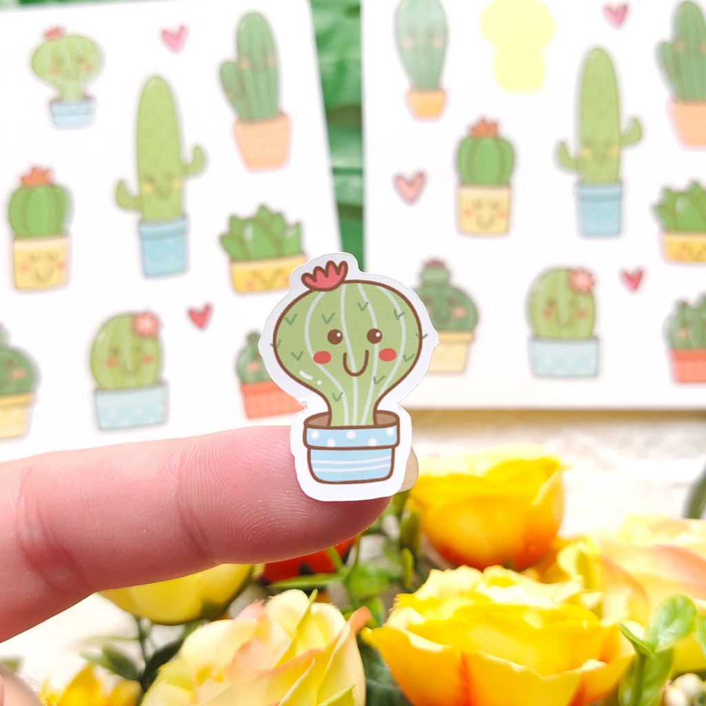 

STIKER AESTHETIC KAKTUS CACTUS / STICKER CUTE LUCU SCRAPBOOK ESTETIK JURNAL MURAH [ READY STOK]