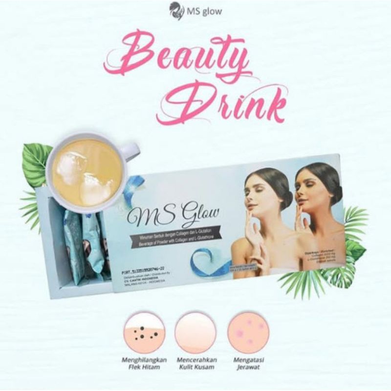 

Glasskin drink Minuman serbuk pemutih badan PROMO