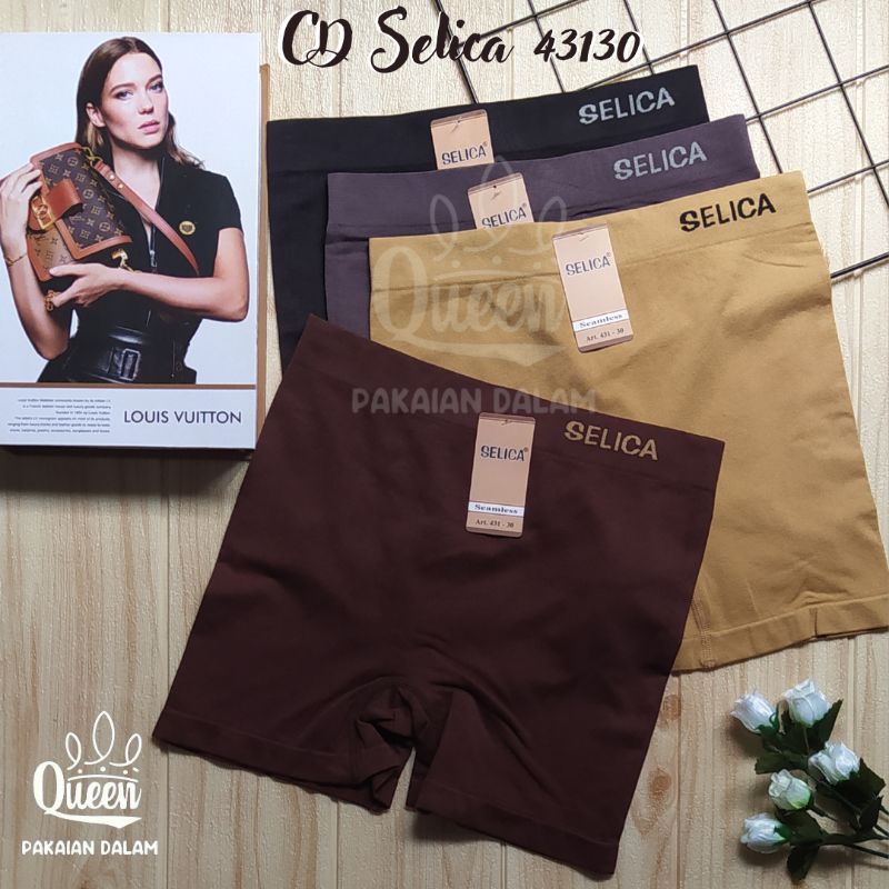 Celana Dalam Wanita Selica 43130 segi empat/CD Boxer Wanita / Celana dalam wanita Segi 4 / CD Boxer 