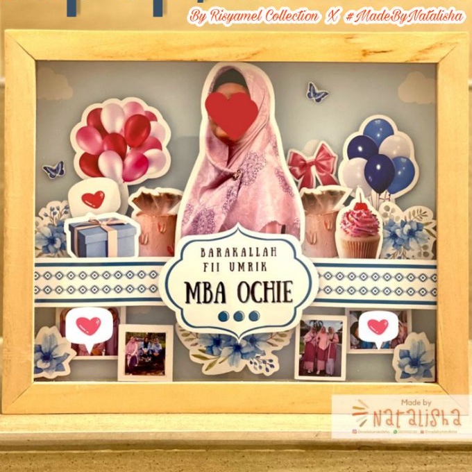 [12.12 DESEMBER PROMO Risyamel.co] Kado Wisuda/Perpisahan/Ulang Tahun 3D Pop Up Frame Kado Perpisaha