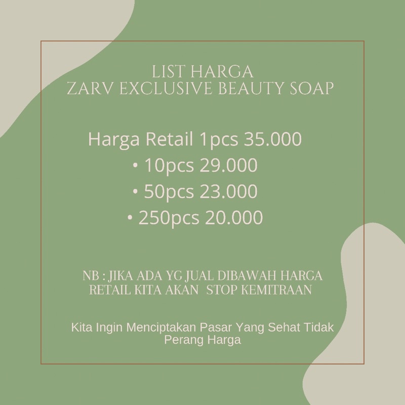 TERLARIS ‼️ SABUN PEMUTIH BADAN AMPUH BPOM PERMANEN ZARV EXCLUSIVE // Beauty Soap zarv.skincare