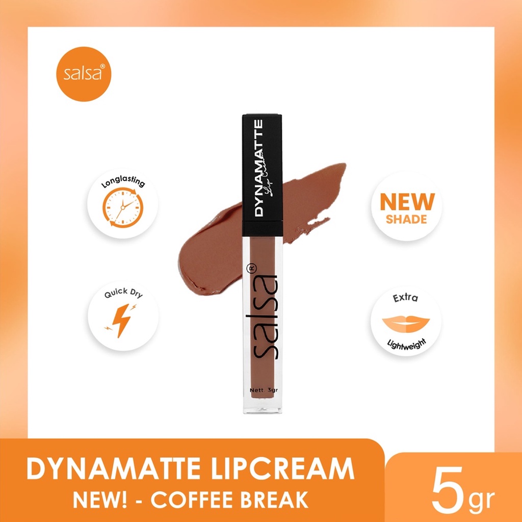 Salsa Dynamatte Lip Cream 5Gr | Long Lasting Matte Lip Cream BPOM | Make Up Salsa Original