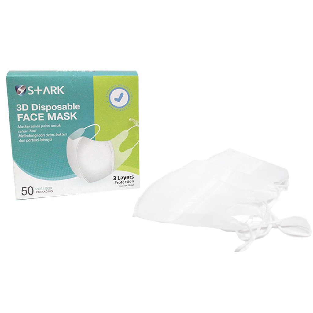 Masker Duckbill 50pcs | Masker Duckbil 3 ply isi 50 - Stark