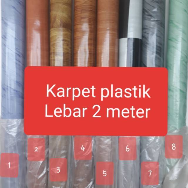 KARPET PLASTIK KARPET LANTAI VINYL PLASTIK LEBAR 2m  TEBAL 0.35mm