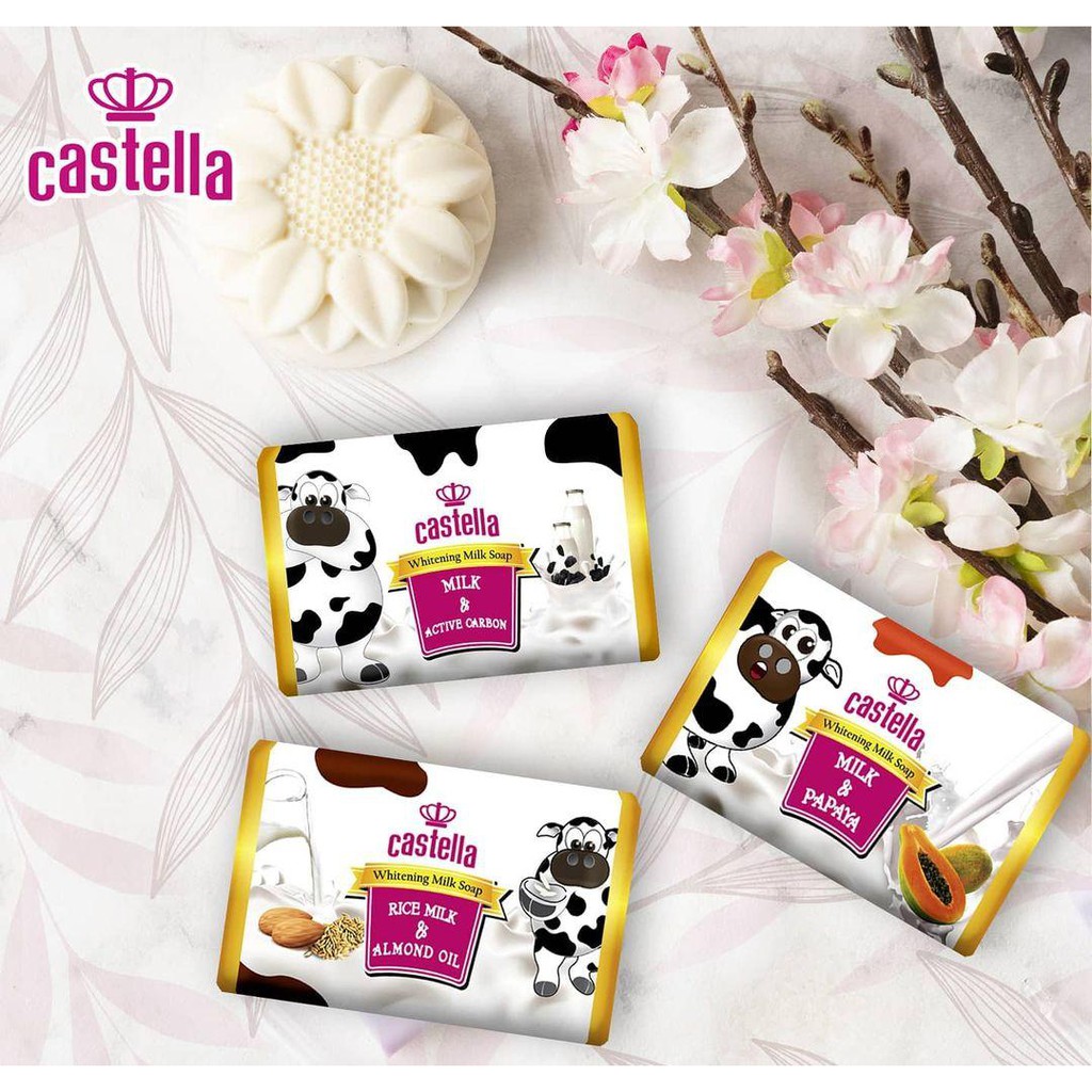 ✨LACIKOSME✨ CASTELLA WHITENING BODY LOTION - CASTELLA SABUN BATANG ORIGINAL BPOM