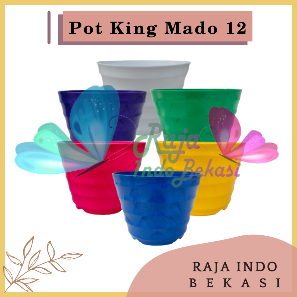 Pot King Mado 12 Putih Warna Warni By Garden Of Love Pot Plastik Kaktus Mini Murah Lucu Mirip Pot Tawon 12