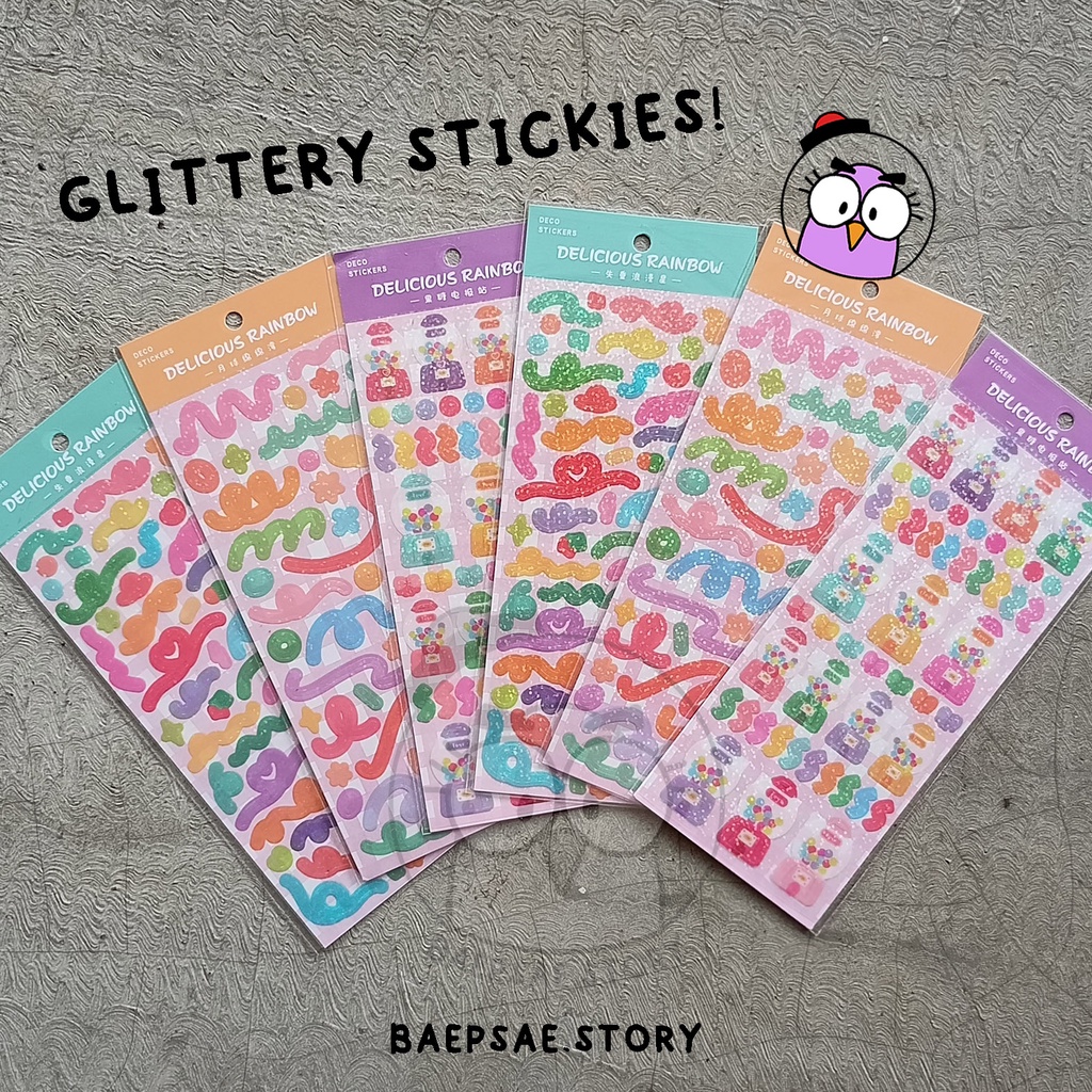 

Sticker Deco Glitter B