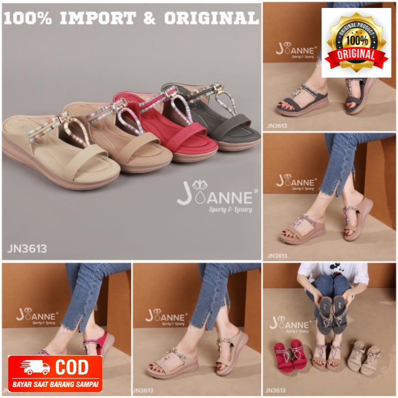 [ORIGINAL] JOANNE Wedges Sandals Sepatu Wanita #JN3613