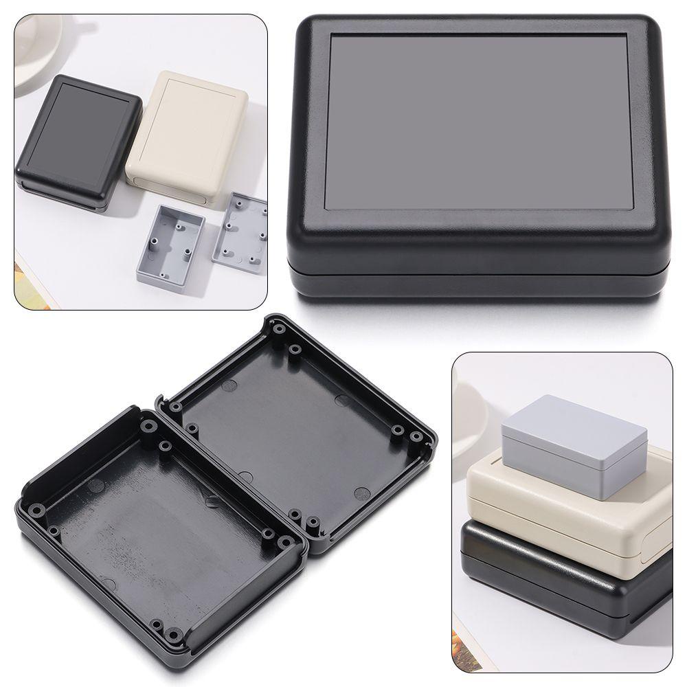 Nanas1/2pcs Enclosure Case Putih/Hitam Kotak Instrumen 55x35x20mm/90x70x28mm Kotak Simpang Kawat