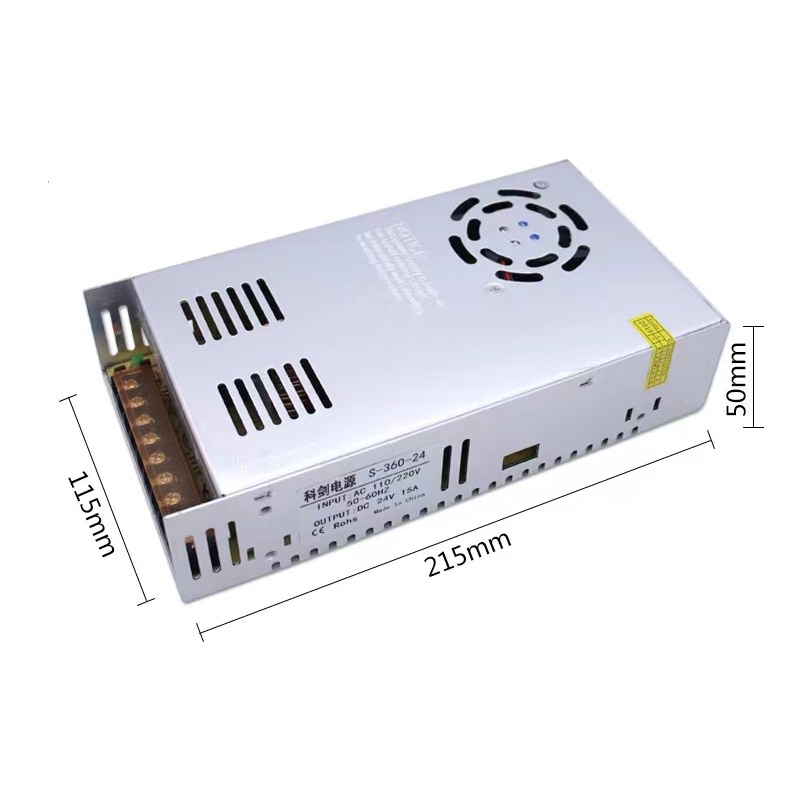 Power Supply Switching 12V 30A 360 Watt Cocok Untuk CCTV LED RADIO DSB