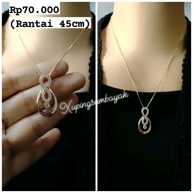 Kalung rodhiu. gold. xuping medan Sumbayak. xuping titanium