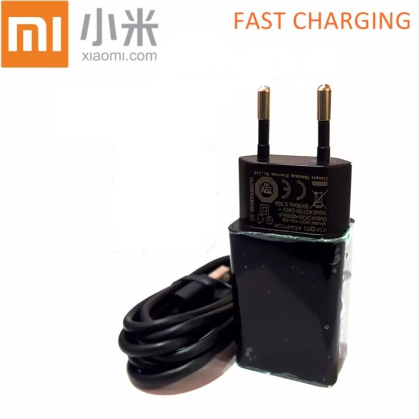 Charger Xiaomi Head + Cable Data Xiaomi Original USB Type-C 2A Garansi Fast Charging 15 watt