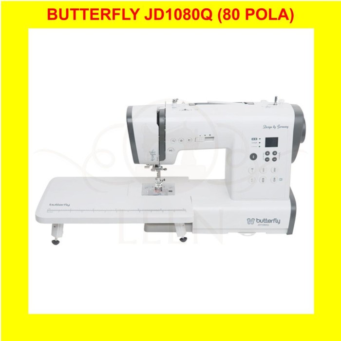 Mesin Jahit Portable BUTTERFLY JD 1080Q 80 Pola Computer JD1080Q LEEN