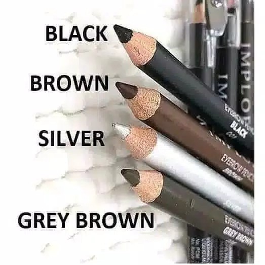 IMPLORA Eye Brow Pencil 2 IN 1 ( PENSIL + SERUTAN + SIKAT ) ORIGINAL BPOM / 2IN1 PENSIL ALIS IMPLORA | Celak | Eyebrow Pencil BPOM | Pensil Alis BPOM | Pensil Alis Implora 2 IN 1 | Pensil Alis Murah | Pensil Alis Hitam / Cokelat / Silver / Grey Brown