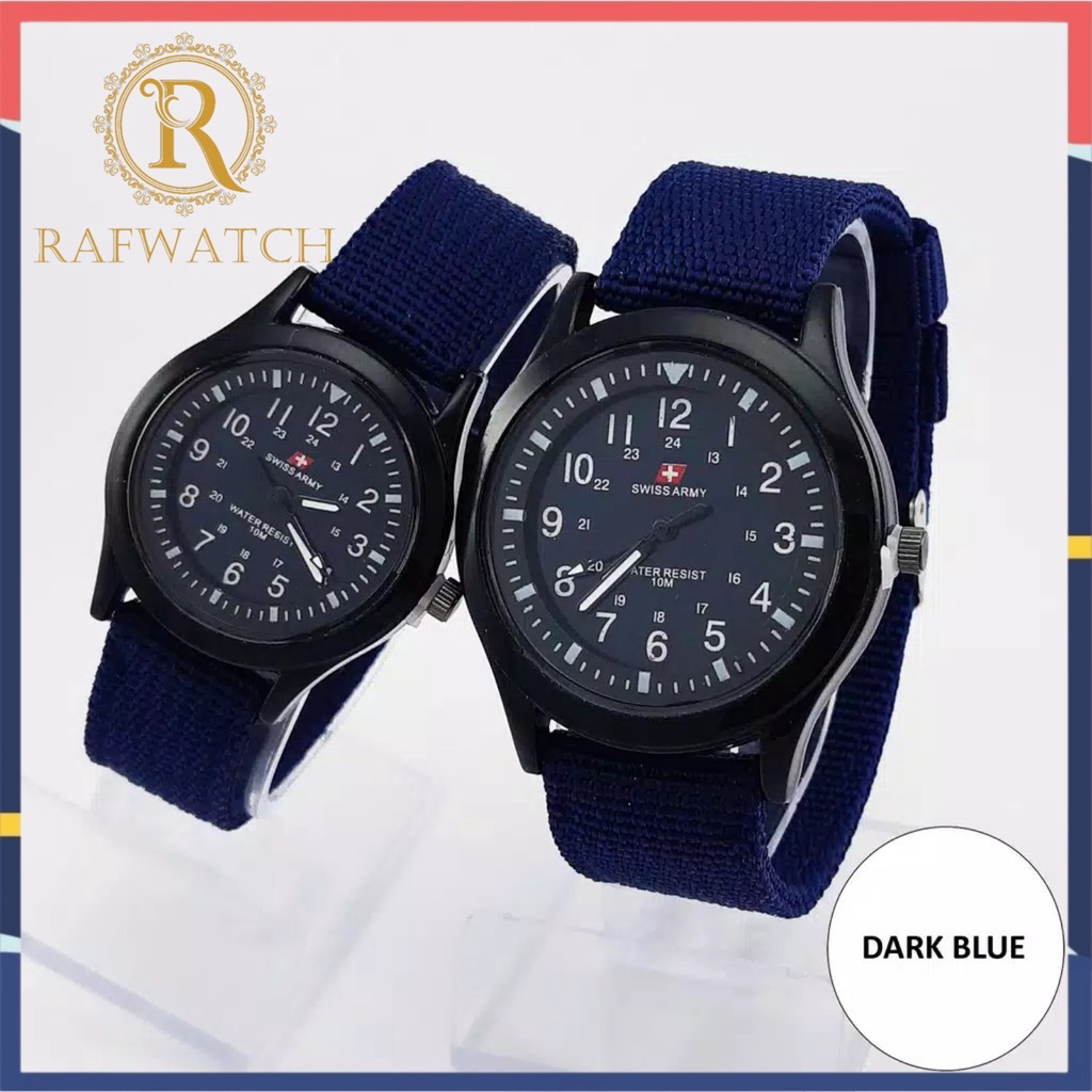 Jam Tangan Sport Tali Kanvas Cowo Cewe Casual