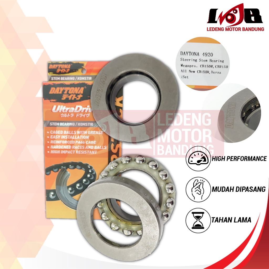 Daytona Komstir CBR 150R Megapro New CB150R Sonic 4920 Superstock Bearing Set Honda Atas Bawah