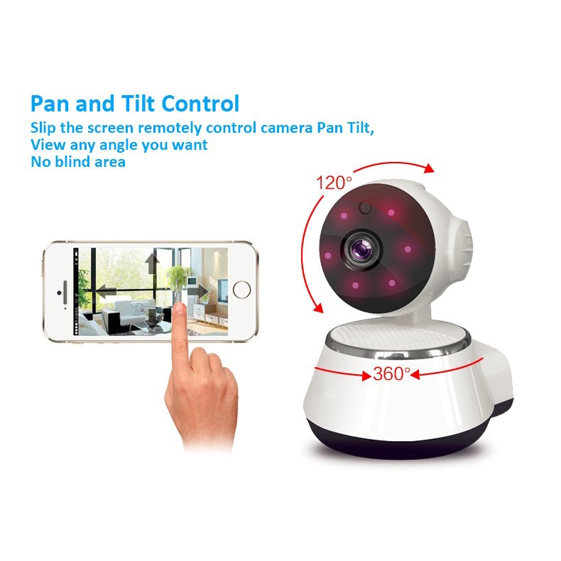 PROMO Wireless IP Camera CCTV V380 Pro 1/4 Inch CMOS 720P Night Vision - V380 Pro kamera cctv v380 cctv 380 pro EACC1GWH