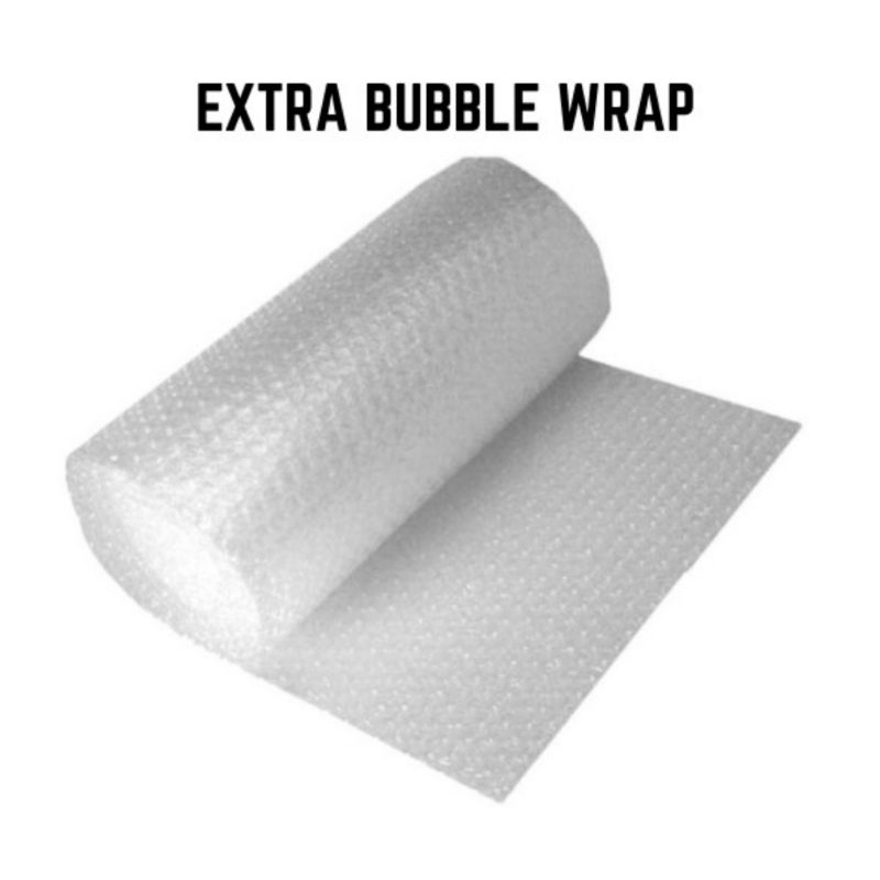 

Extra bubble wrp buat tambahan packing