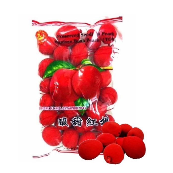 

Manisan Buah Peach Buah Dewa Sian Tou - 500 gram