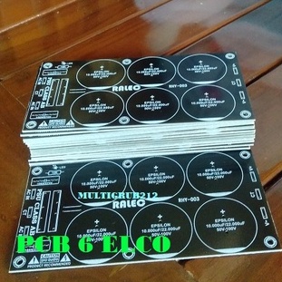 PCB ELCO 6 CAPASITOR BAGUS DAN TEBAL