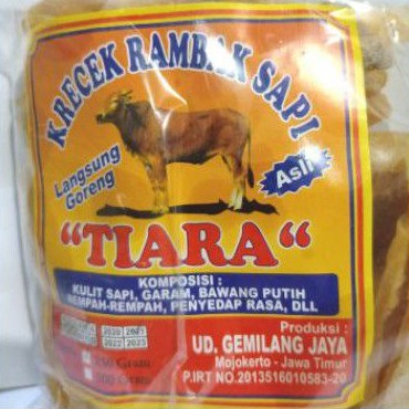 

KRECEK RAMBAK SAPI TIARA 250 GRAM LANGSUNG GORENG