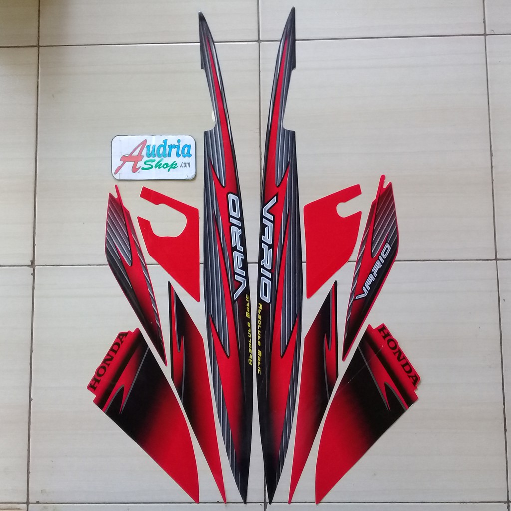 Striping Stiker Motor Honda Vario Cw 110 2006 Merah