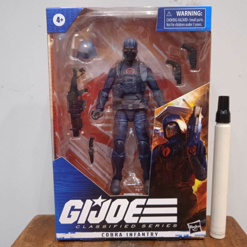 figure action figur Cobra infantry gi joe classified seriestinggi sekitar 6 inchartikulasi detail ba