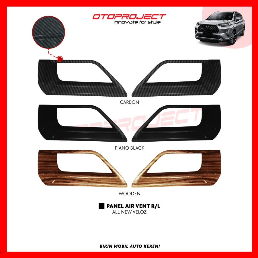 Panel Cover Side Vent Ac Front Mobil All New Avanza Xenia Veloz 2022
