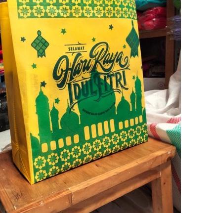 

✮ Tas idul fitri 35 x 40 x 12 tebal 75 gsm tas lebaran jumbo kuat tebal tas spunbond goodiebag lebaran tas hadiah lebaran bingkisan hammpers lebaran ✭