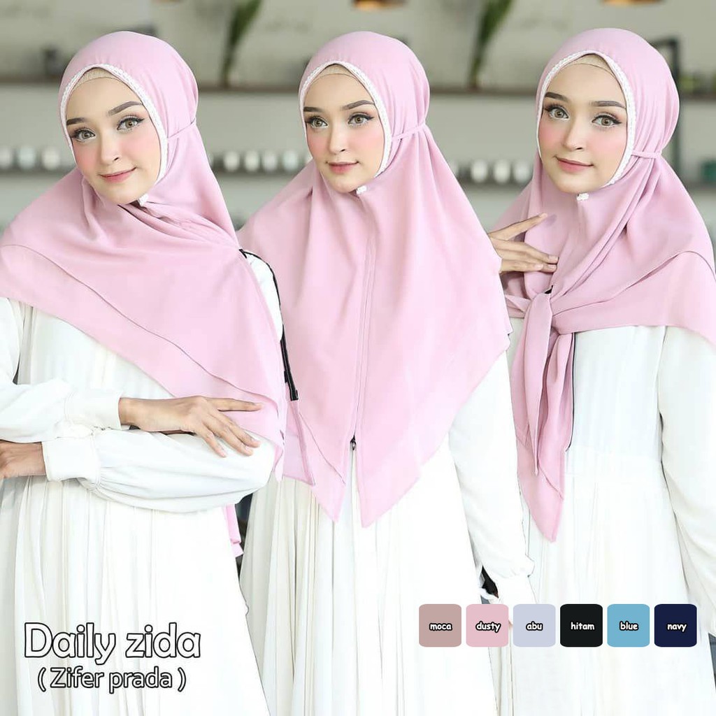 DAILY ZIDA KERUDUNG KHIMAR INSTAN / HIJAB NIQAB / HIJAB STYLE / PASSHMINA INSTAN hijab