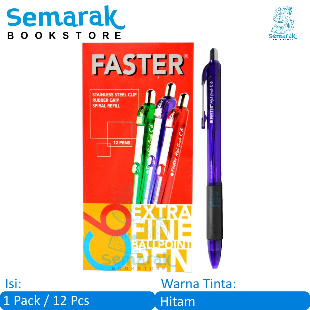 

Faster High Grade C6 Pulpen [1 Pack / 12 Pcs]