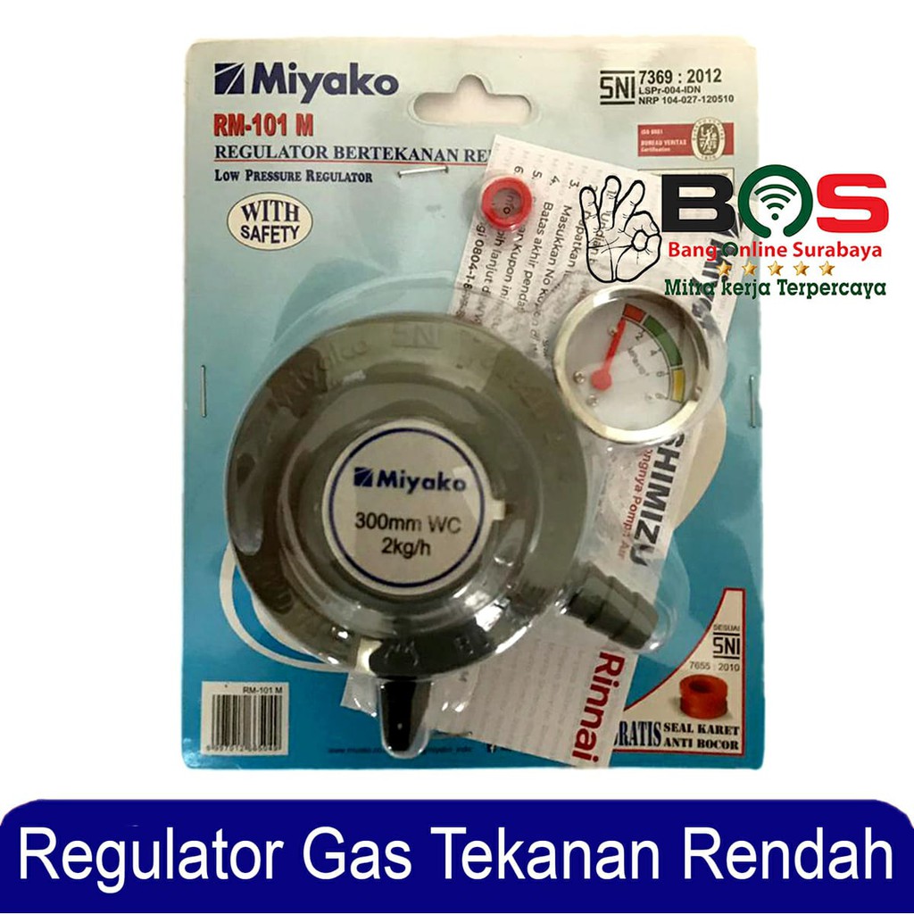 Miyako Regulator Kompor Gas Miyako RM-101M RM 101 M RM101M Regulator