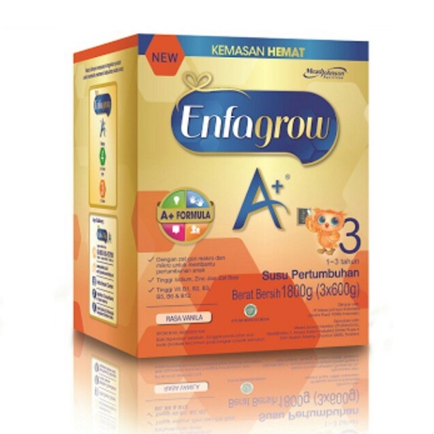 Enfagrow A+ Susu Formula Anak 3 Rasa Original &amp; Vanilla 1800gr