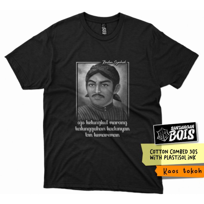 kaos tokoh raden syahid sunan kalijaga