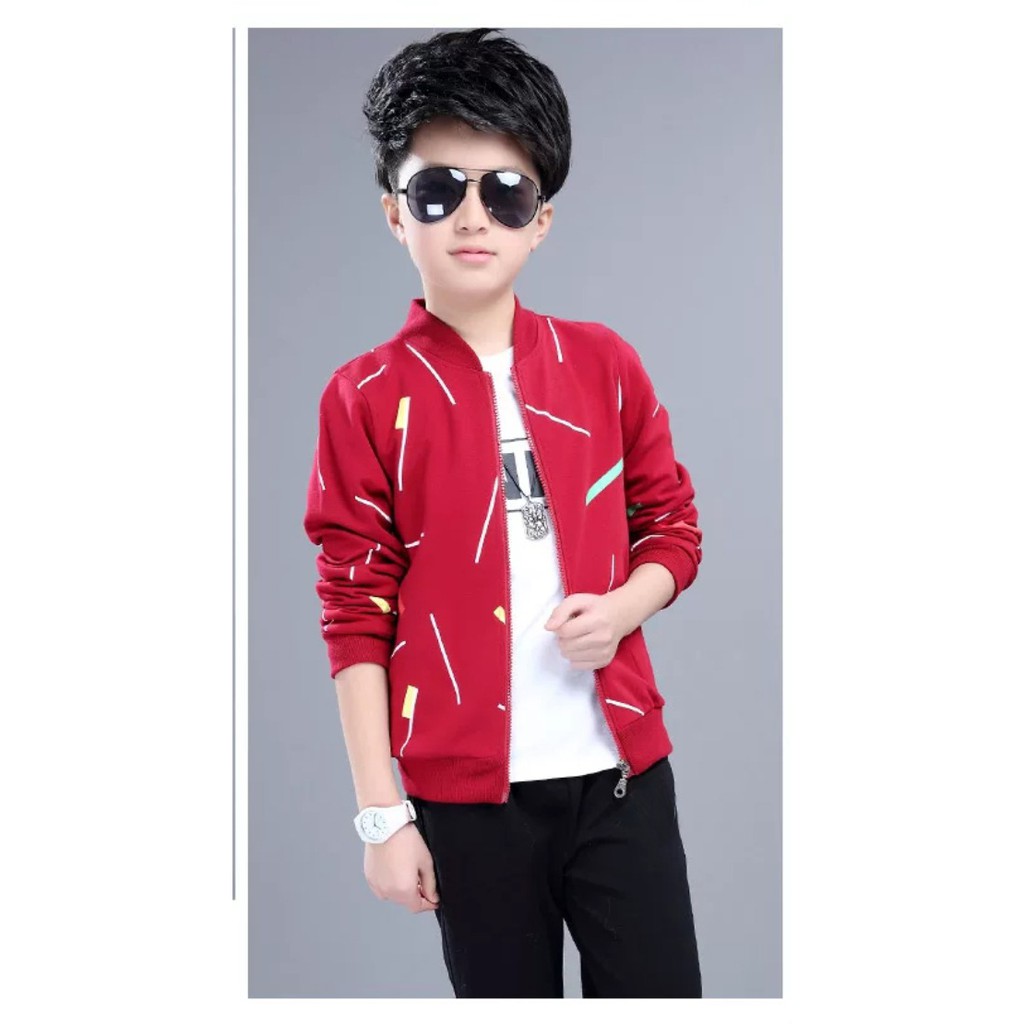 Amspro jaket anak laki-laki jaket anak jaket Raven fashion anak