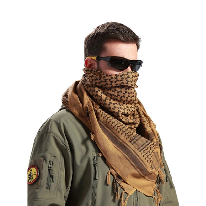 Shemagh Tactical Sorban Tactical Keyfiyah Syal Scarf Tactical - Black (V9G0) Sorban pendek Sorban an