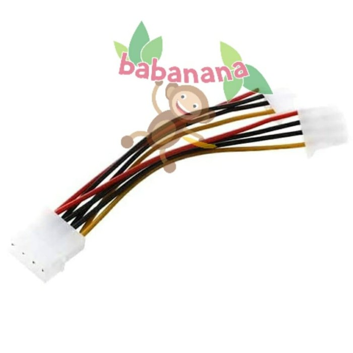 Kabel Molex splitter putih cabang cable pc power fan case komputer