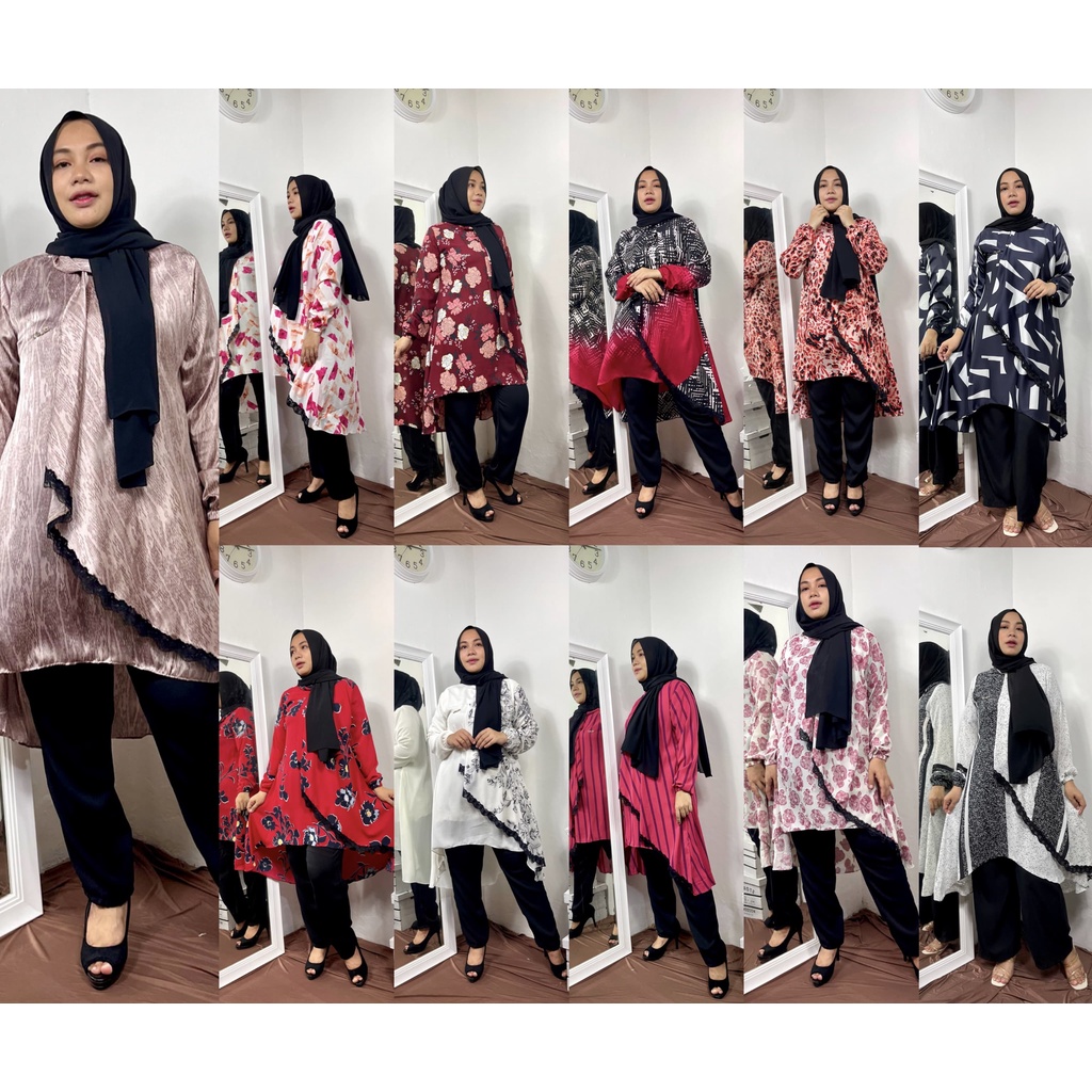 ANORRA SET (GAMIS + OUTER)  All size (Satu Ukuran) Fit to XL Inner dan Outer terpisah TERBARU 2022