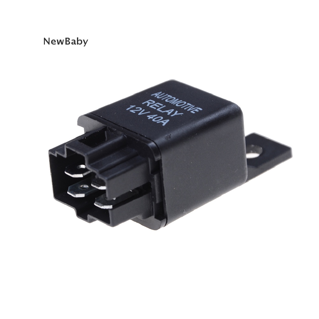 Newbaby relay Alarm SPST 4 Pin 12V 40A Dengan socket relay Untuk Mobil