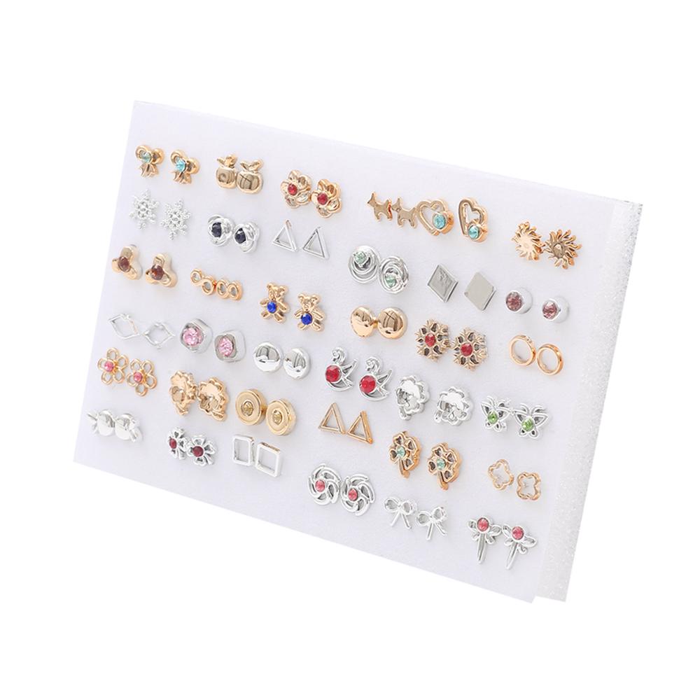 Mix Style Small Stud Earrings Set For Girls Women Cute Heart Child Earring Fashion Jewelry Gift