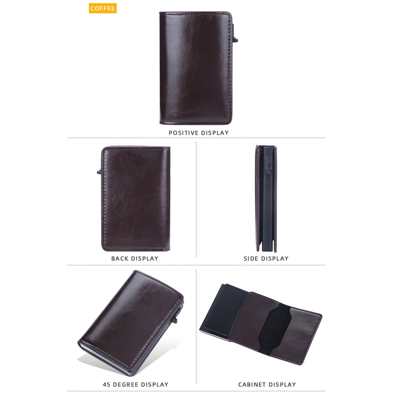 Dompet Kartu Pria Kulit Baellerry RFID Anti Theft Card Premium BLY057