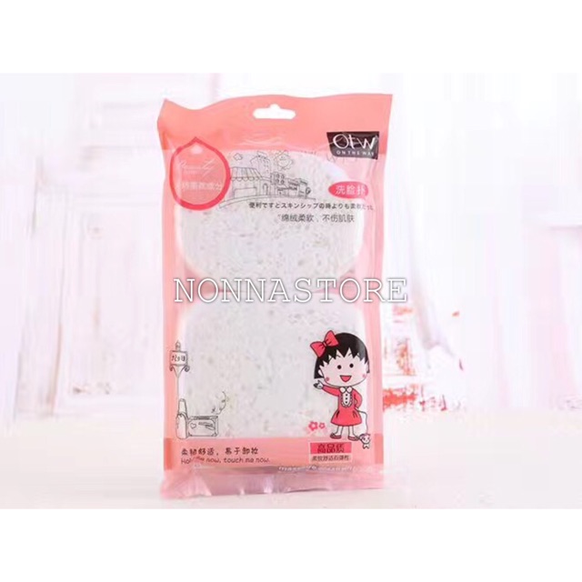 Spons Spon Masker Scrub muka dan badan isi 2 by Chibi Maruko Chan