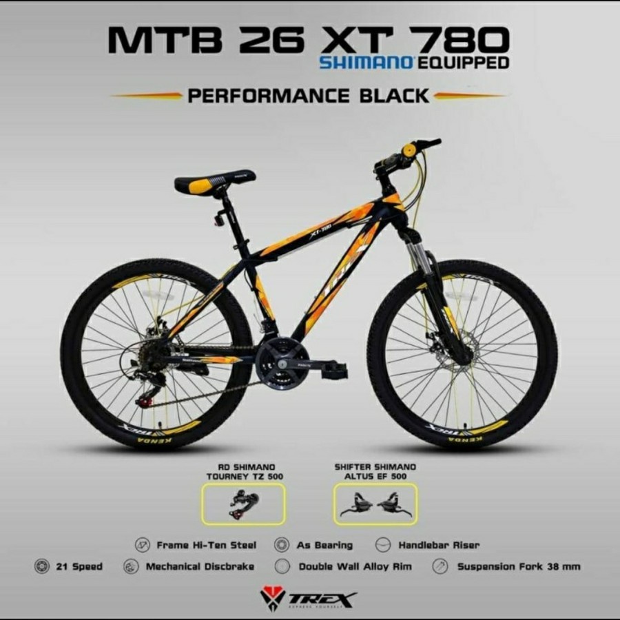Sepeda Gunung MTB 26 inch Trex XT-780