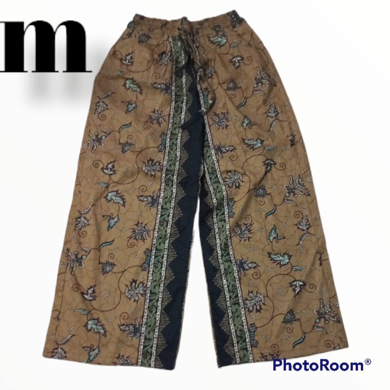 CELANA KULOT PANJANG DEWASA WANITA BAHAN KATUN STREACH MOTIF SANTAI MURAH-m