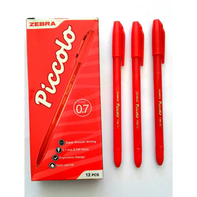 

Pena Pulpen Piccolo Berwarna Semi Gel Ink Zebra - 0.7 mm Pulpen Sekolah