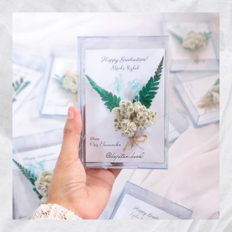 

Greeting Box | Box Ucapan | Ucapan Dried Flower | Greeting Card Box