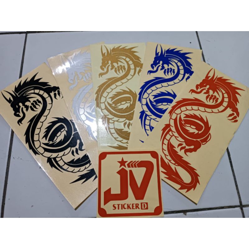 sticker naga cutting  motor mobil