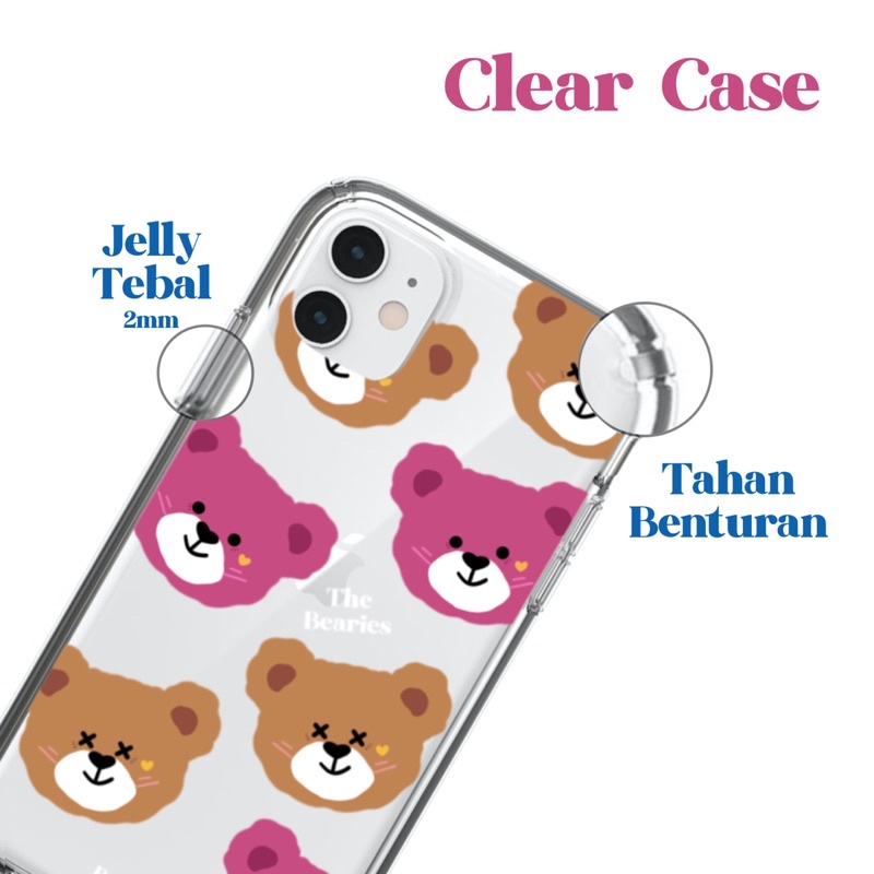 Casing HP Softcase / Clear Case ios android The Bearies Face