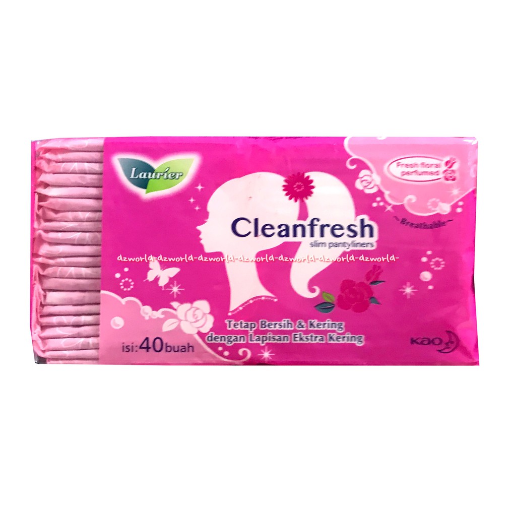 Laurier Pantyliner Cleanfresh Parfume Dengan Lapisan Penyerap Ekstra 40 Pcs