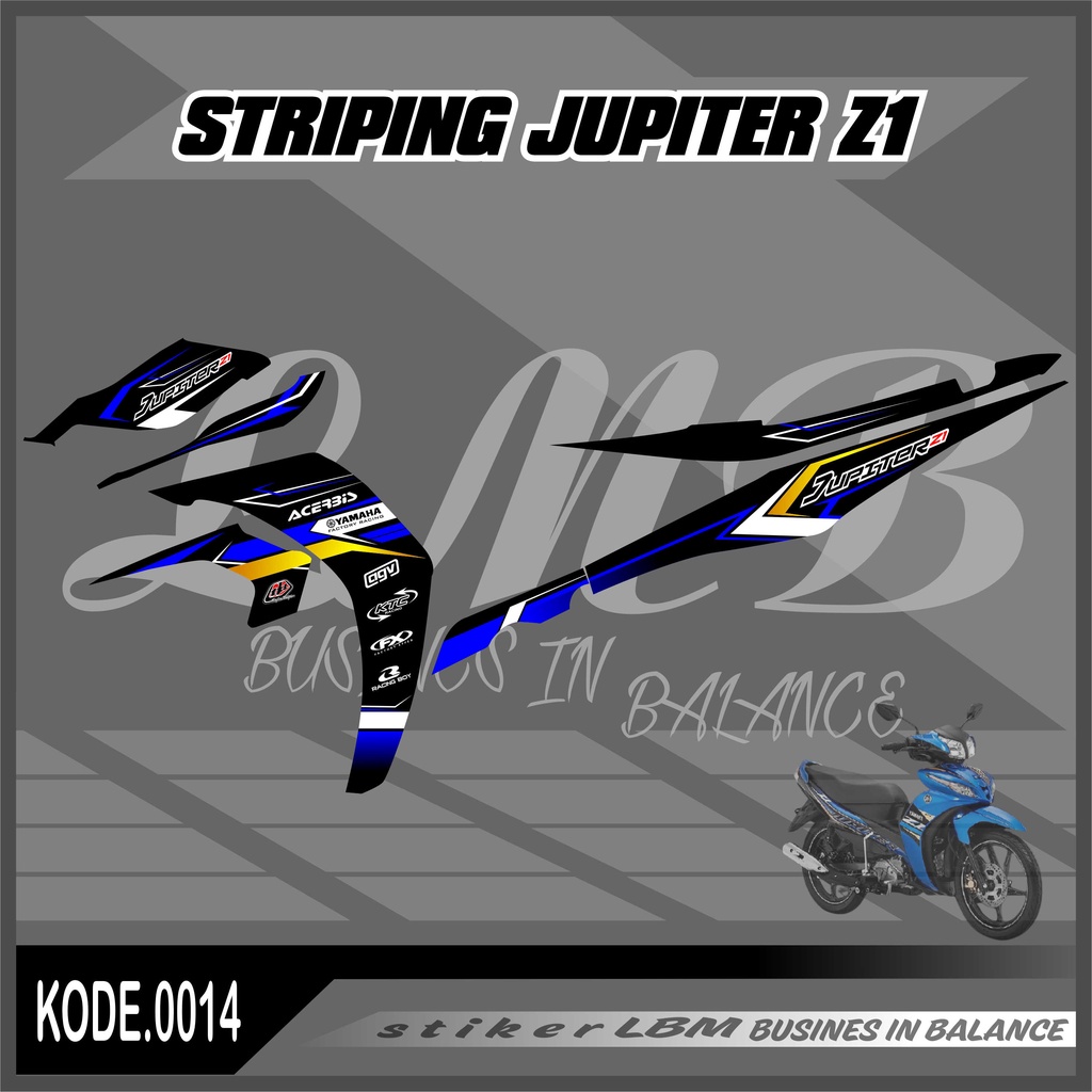 Sticker Striping Variasi Jupiter Z1 - Striping Motor Jupiter Z1